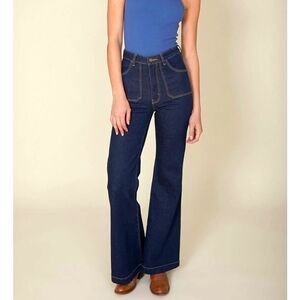 ROLLAS jeans east coast flares dark denim bell bottoms high rise NWT 32